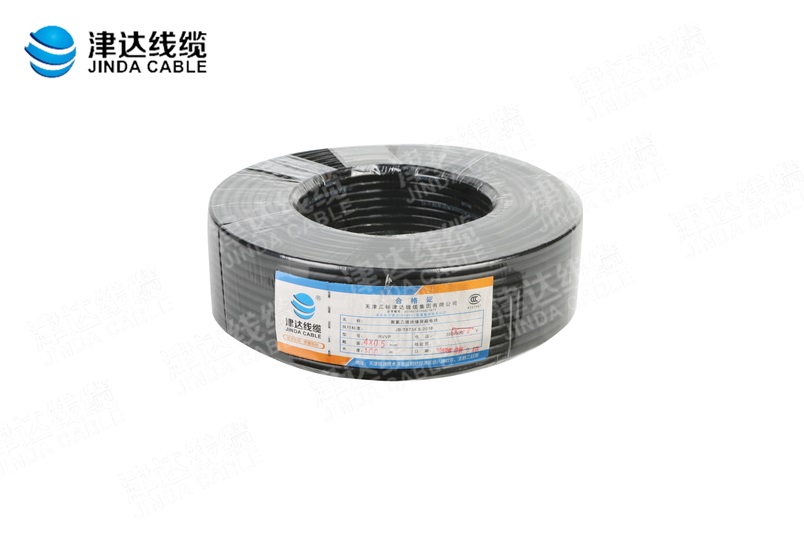 RVVP 銅芯聚氯乙烯絕緣聚氯乙烯護套屏蔽軟電纜 4*0.5㎡